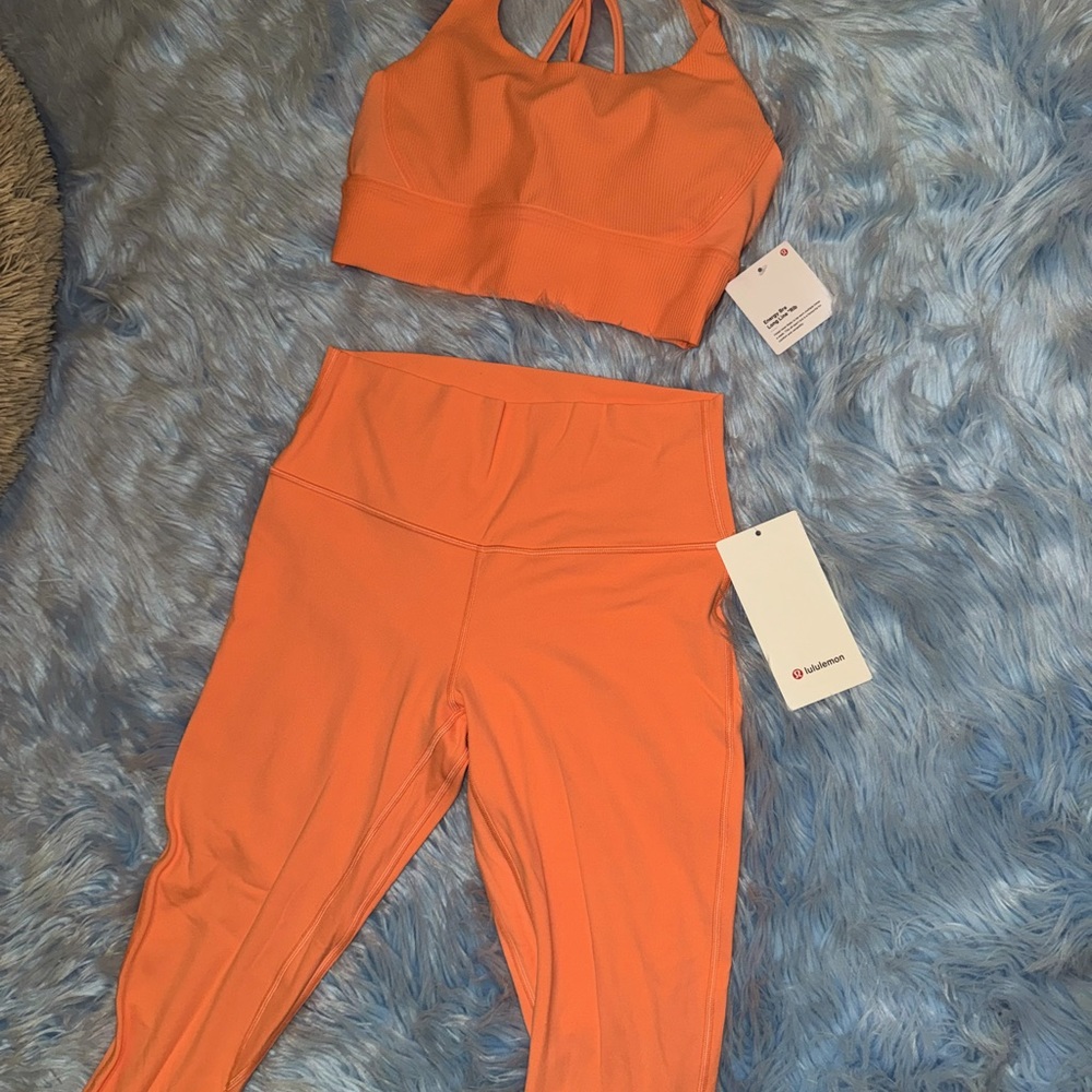 Brand new lululemon yoga top and legging